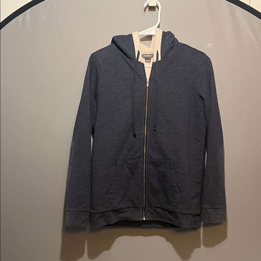 🔥 4 FOR $15 Item🔥Eddie Bauer Dark blue Hoodie with Light Tan Accents